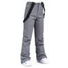 Men Women Winter Thick Warm Skiing Pants Windproof Waterproof Suspender Trousers Snow Snowboard Pants Plus Size