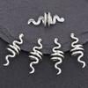 15 pieces of zinc alloy snake shaped spacer beads, large hole decorative beads, unique style, very suitable for DIY jewelry prod