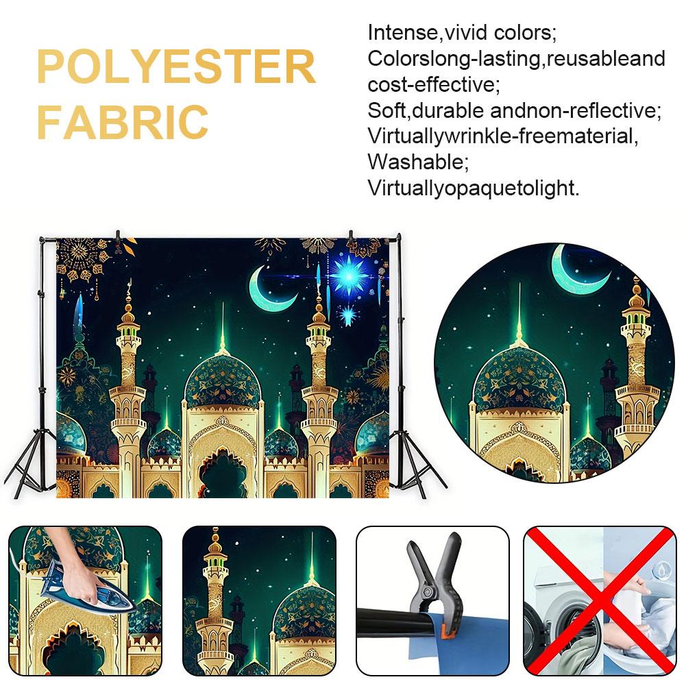 Eid Mubarak Kulisse Eid Mubarak Banner 70x90 Zoll Eid Mubarak Hintergrund Islamischer Eid Mubarak Schmuck Fotokabinen Requisiten