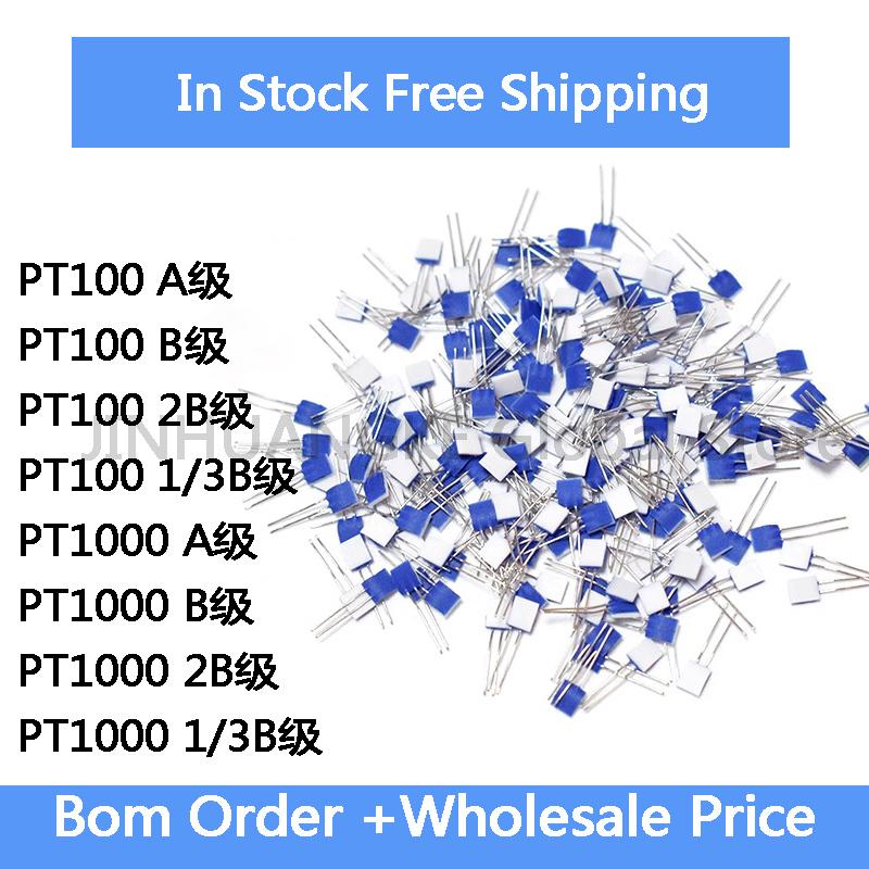

2Pcs PT100 PT1000 Thin Film Resistance Platinum Resistance Chip M222 Temperature Sensor In Stock Wholesale PT100 2B