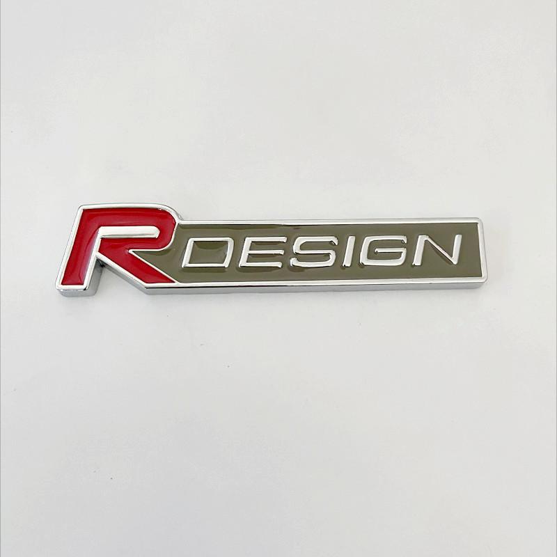 3D Metall RDesign R Design Frontgrill Auto Plakette Aufkleber Emblem Decal Dekoration Für VOLVO XC40 XC60 XC90 V90 S90 S60 V60 V40 C70