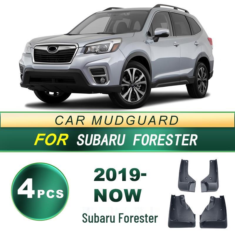 Compatible Rubber Mud Flaps for 2019+ Subaru Forester - Soft Tire Guards & Mod Accessories