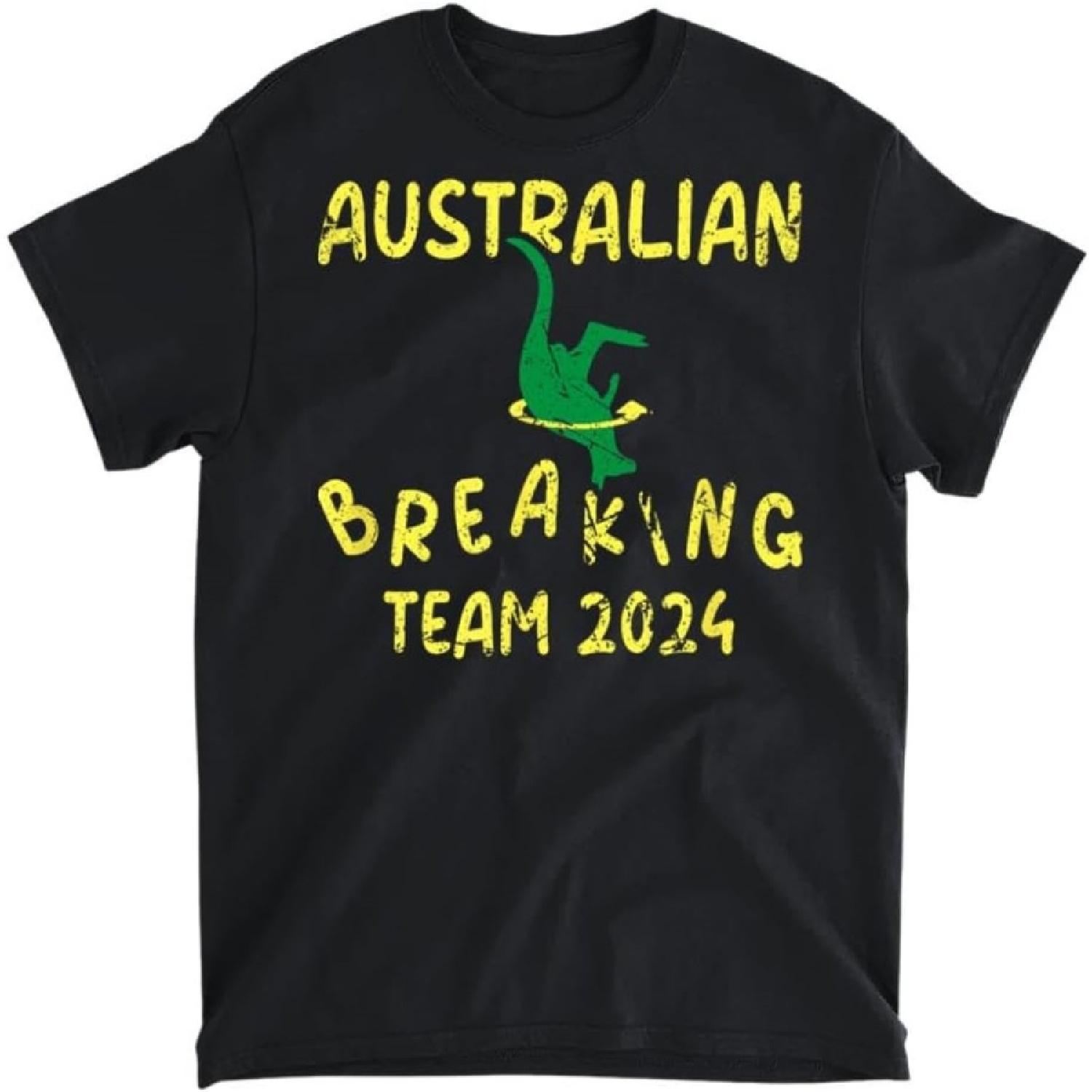 Australian Breakdance Team Australia Breaking Team Kangaroo T-Shirt, Tank Top, Long Sleeve Shirt, Sweatshirt, Hoodie Men Women Kids Made in Canada S