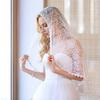 Elegant Lace Bridal Veils With Embroidery Flower Tulle Mantilla Women Church Shawl Wrap For Wedding And Special Occasion
