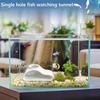 Natural Curve Under Gravel Tunnel Single Hole Shrimp Cave Aquarium Hideouts  Restaurant Decoration