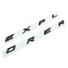 swpzb8 3D ABS Chrome Black Letters Explorer Logo Car Front Hood Emblem Bonnet Badge Sticker For Explorer 2011-2021