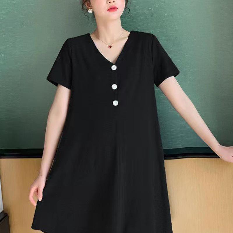 

Maternity clothing summer new medium skirt new fashion loose do not show off dress M recommends 85-52.5 kg