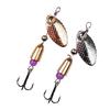 Fishing Lures Wobble Rotating Metal Bait For Bass Trout Treble Hook Artificial