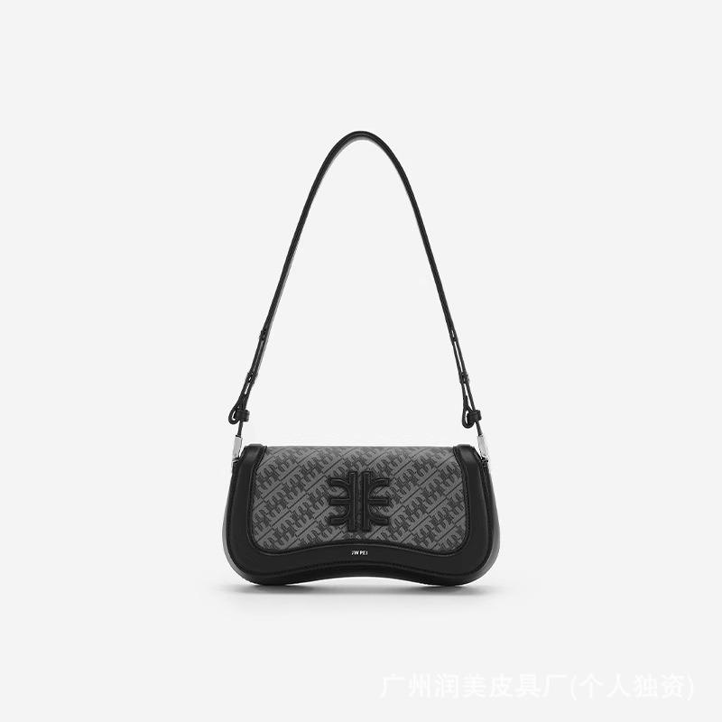 J Pudding Bag Niche Shoulder Bag Underarm Baguette Adjustment Single Shoulder Oblique Span Fashionable Retro Spring New Models