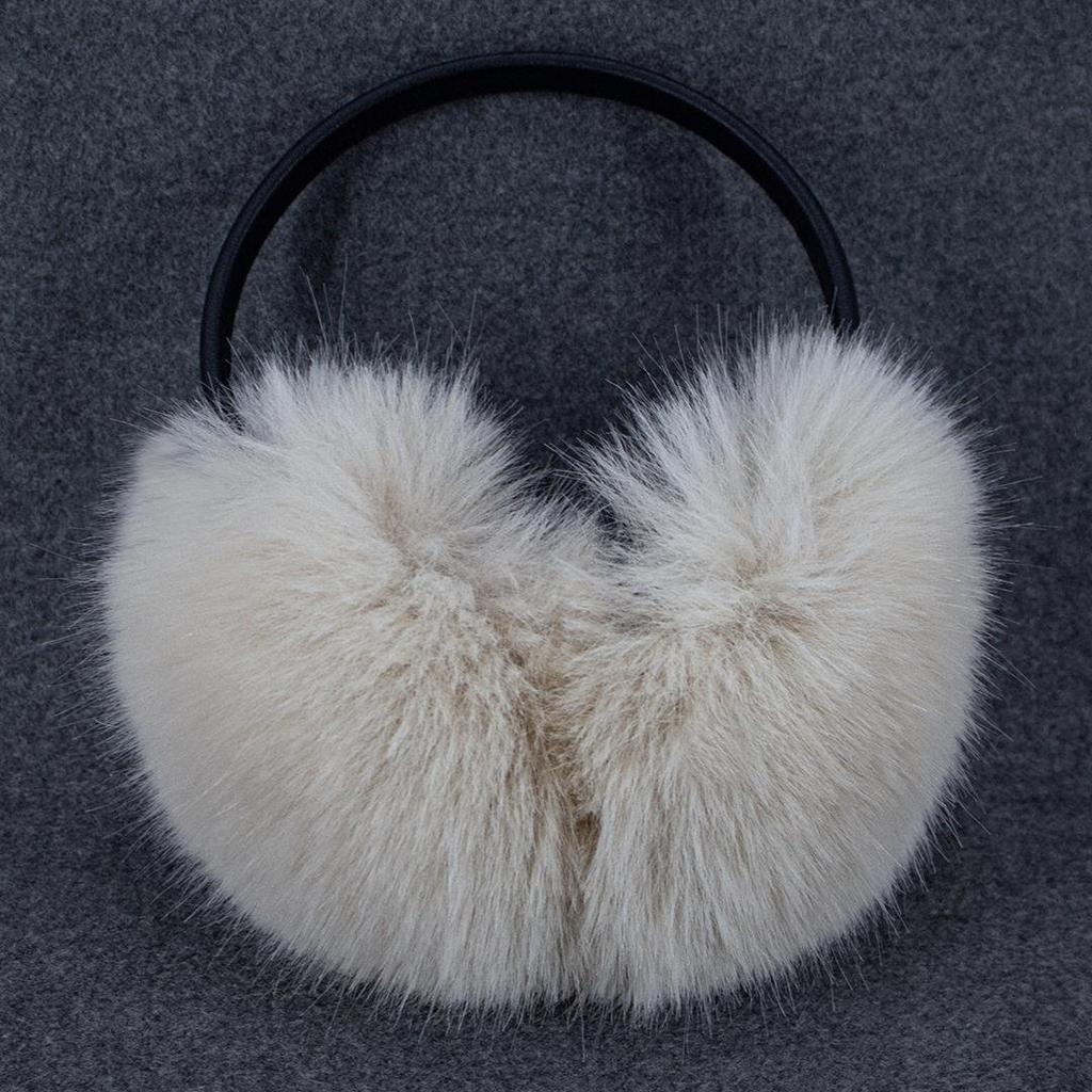 Unisex Damen Kinder Winter Kunstpelz Ohrenschützer Niedlich Weich Plüsch Über dem Kopf Warm Ohrwärmer Winddicht Flauschig Ohrenabdeckungen
