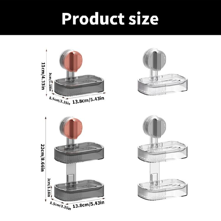 Premium Bathroom Soap Trays Suction Designs Soap Containers Not Drilling Needed Soap Box Suitable For Various Surfaces