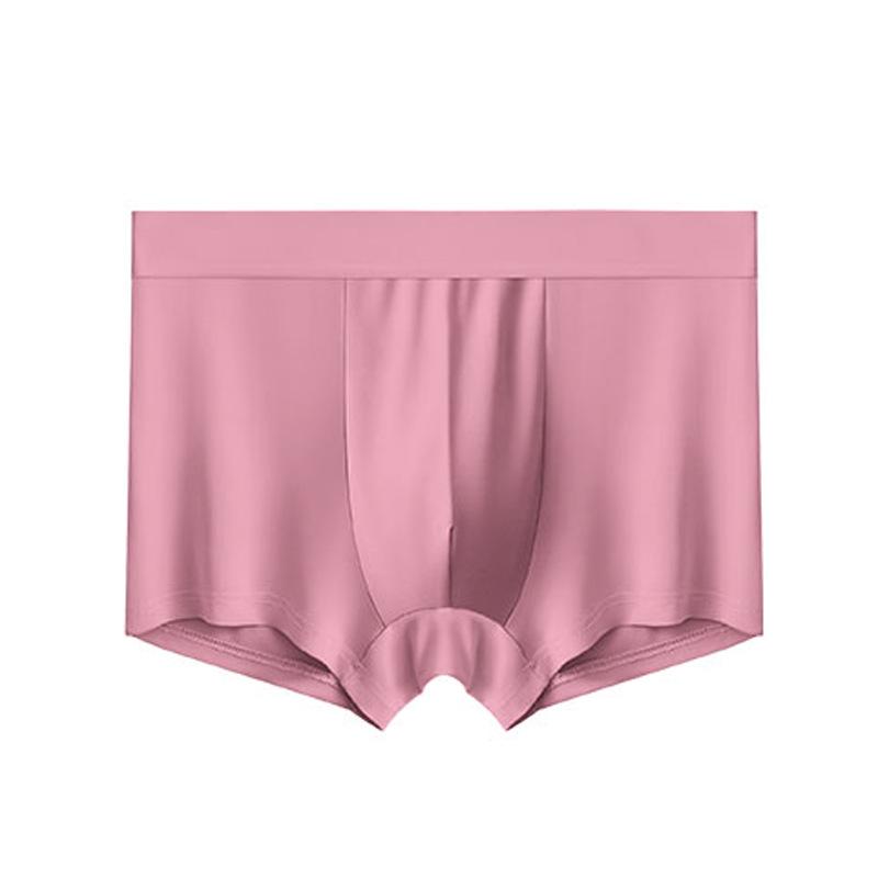 

Мужские боксеры-шорты Jieyang Ice Silk Breathable - Средняя талия, однотонный цвет, хлопковая промежность 2XL