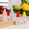 Japanese Style 1-7 PCS Mini Ketchup Bottle Mini Condiment Dispenser Honey Mustard Squeeze Sauce Container for Office BBQ Salad
