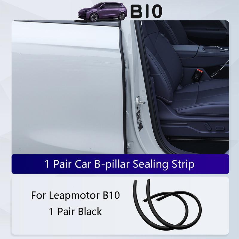 For Leapmotor B10 B Pillar Door Seal Strip Sound ulation Dust Proof Waterproof Noise Reduction Modified Rubber Accessories