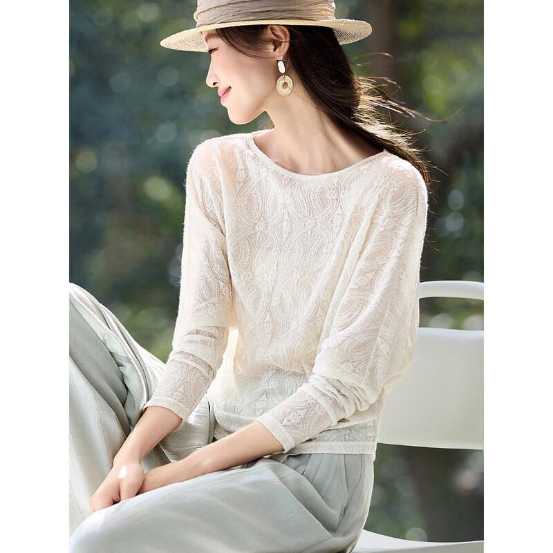 Mohan Yimei Women s Relaxed Batwing Long Sleeve T-Shirt S