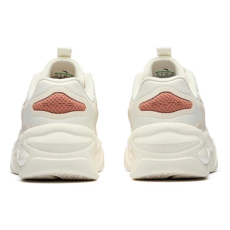 Anta Tianxing Mesh Abrasion Resistant Low top Sports Casual Shoes Women's White Gray Pink 122238091R-1