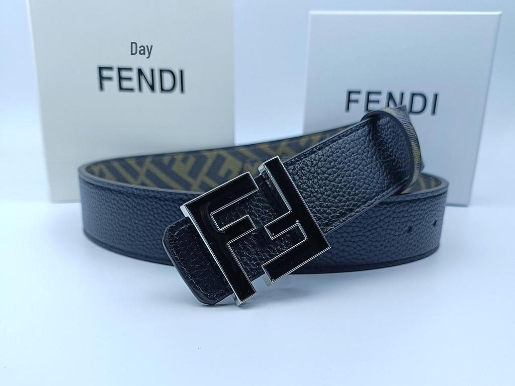 Men's Reversible Luxury Letter Belt, 3.8CM Wide - Classic, Casual, Versatile, Trendy & Business-Ready.
