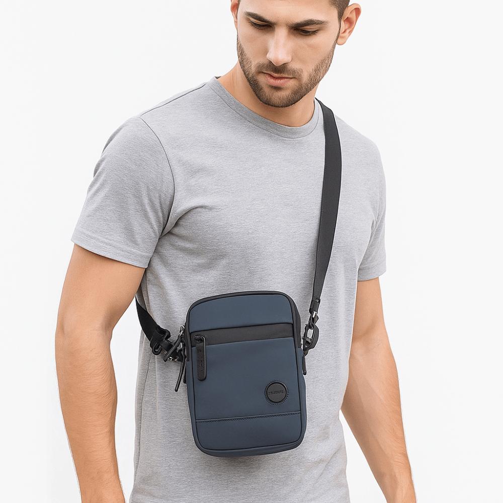 Solid Color Men Chest Bag Single Shoulder Nylon Fanny Pack Fashion Men Crossbody Bag  Camping