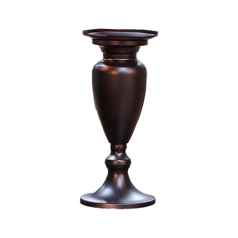 European Unique Metal Candle Holders Simple Wedding Decorations Bar Party Living Room Candlest Candlelight Dinner Props