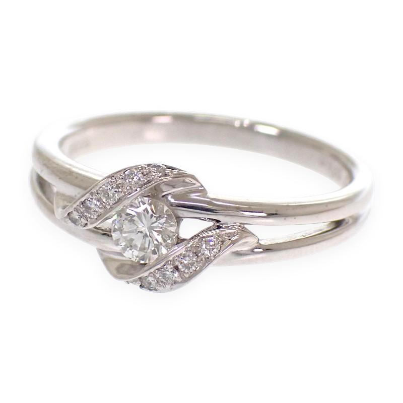 no brand  #16(JP Size) ring K18 white gold Women