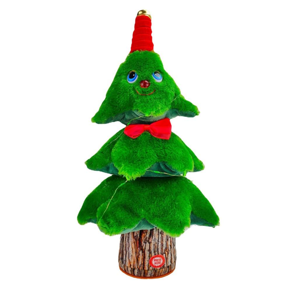 Electric Sing Dancing Christmas Tree Plush Christmas Tree Cute Green Xmas Tree Funny Party Home Decor Christmas Gift