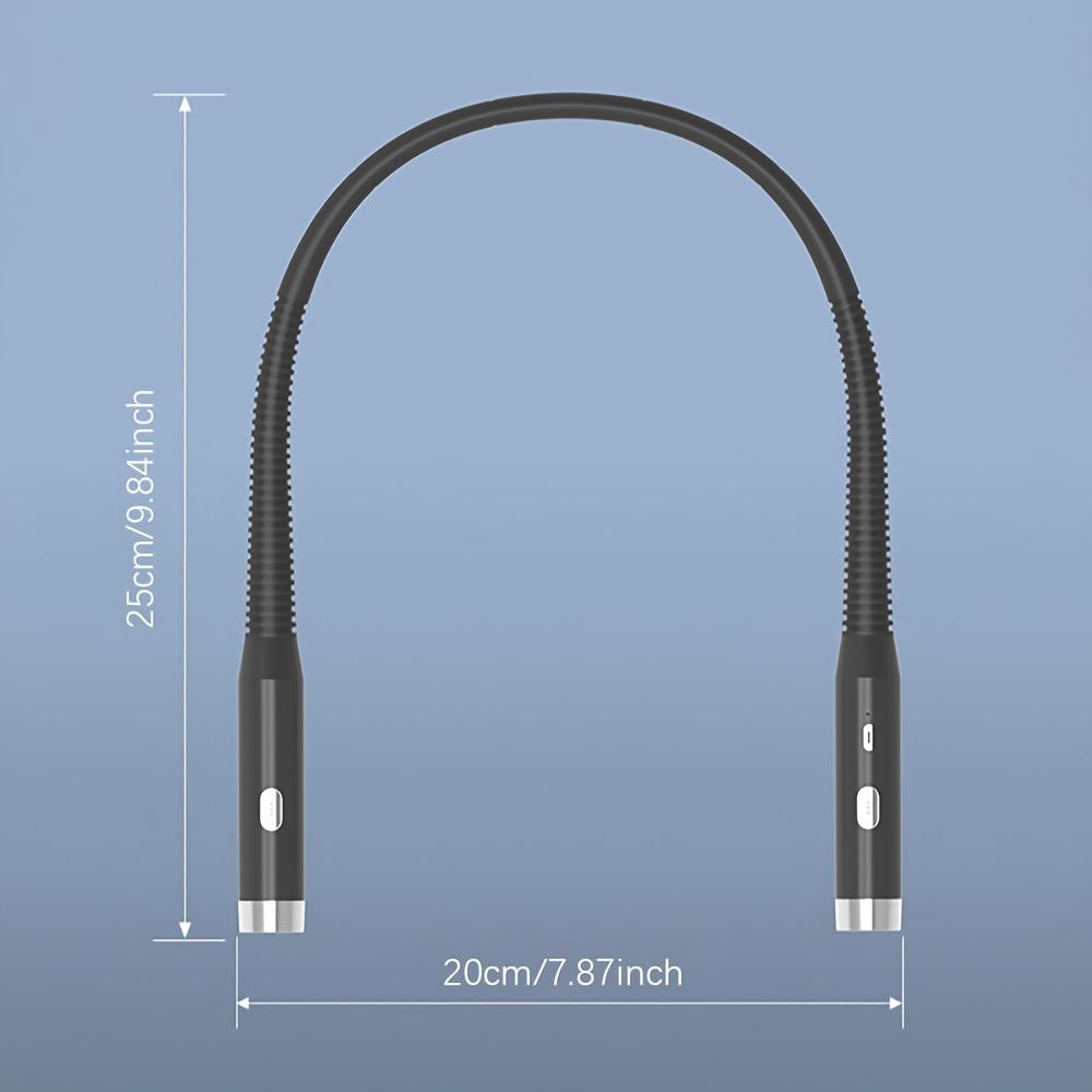 1 rechargeable and adjustable neck reading light bookshelf gift with 3 lighting modes