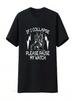 Unisex If I Collapse Please Stop My Watch Funny Runner Running T Shirt Black Large Vintage Washed Top For Everyday Wear Versatile