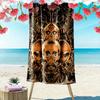 Totenkopf Satan Print Strandtuch, Großes Weiches Schnelltrocknendes Handtuch für Strand Camping Schwimmen