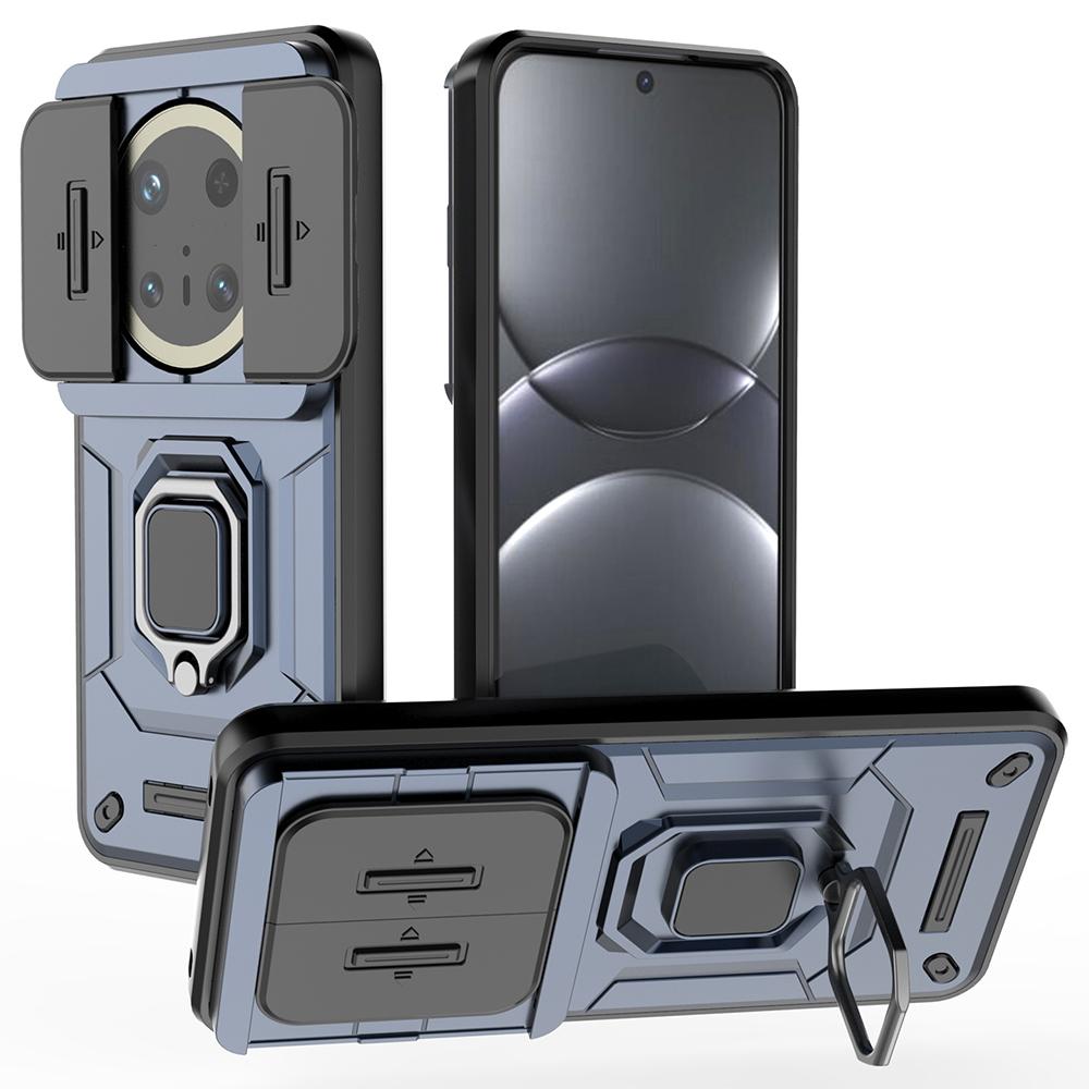 For Huawei Mate 70 Pro+/70 Pro Case PC+TPU Kickstand Phone Protector with Lens Cover