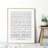 Quotes Posters and Prints The Man In the Arena Motivational Inspirational Quotes Office Decor Dorm Daring Greatly Home Decor No Frame