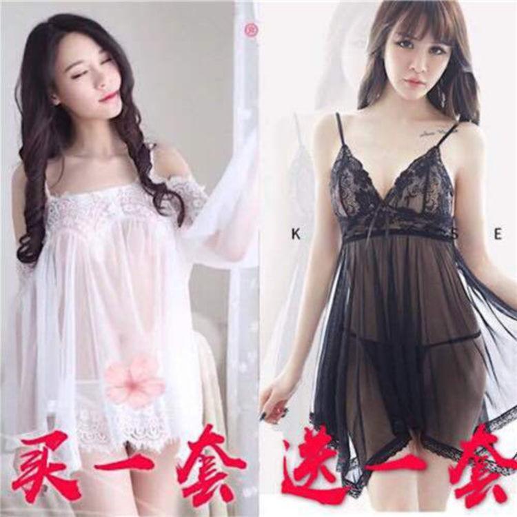 Sexy Lingerie Women Are Extremely Tempting To Flirt Super Saucy Large Size Transparent Lace Suspender Skirt Free Suit