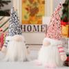  Christmas Faceless Gnome Sequins Doll with LED Light Christmas Decoration Scandinavian Tomtes Farmhouse Kitchen Tiered