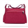 Damen Einfarbig Wasserabweisend Nylon Reise Schultertasche Umhängetaschen