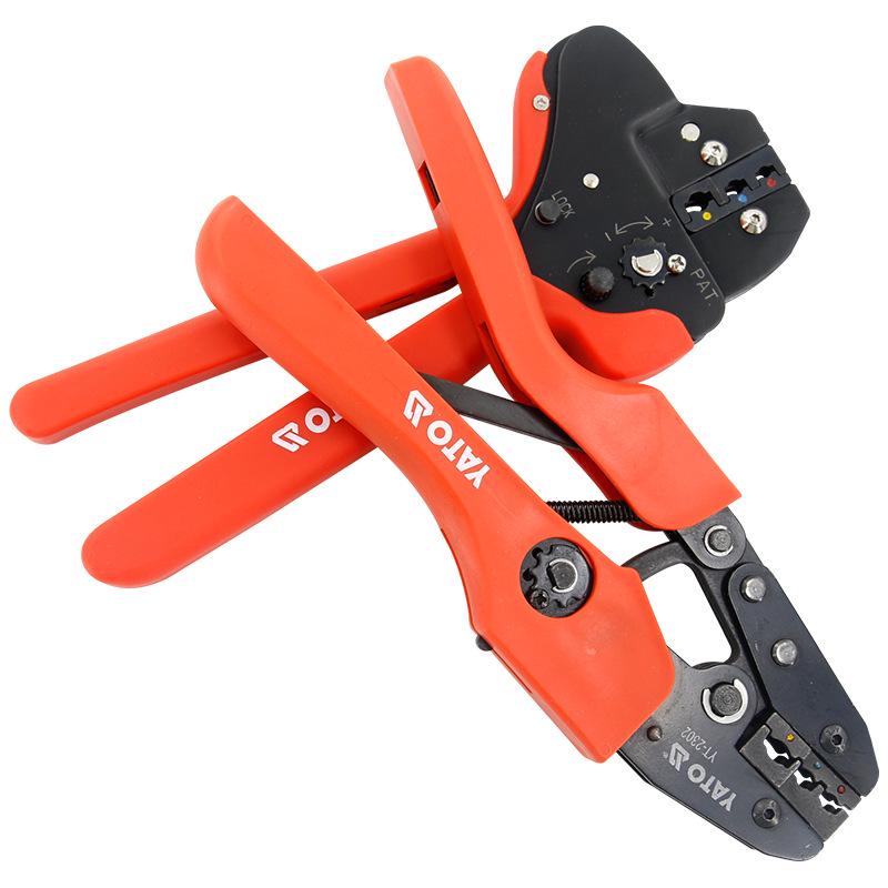 Yiertuo Ratchet Crimping Pliers for Electrical Terminals and Copper Connectors