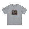 C.P.COMPANY Round-neck Casual Printed Loose Short-sleeved Shirt Heather Gray 229