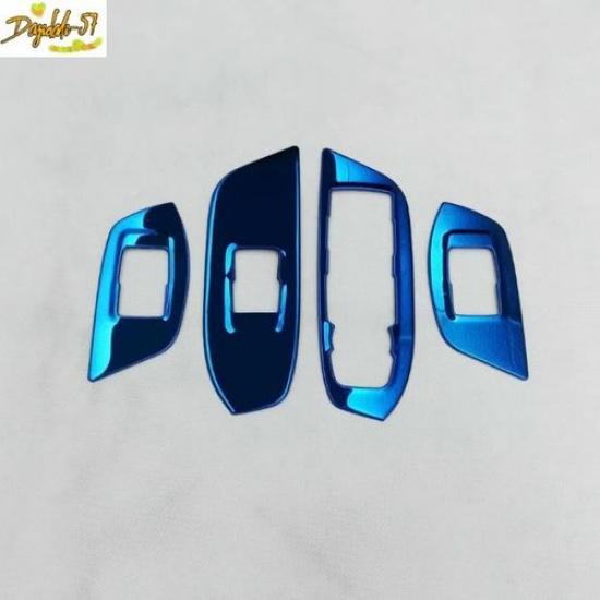 4PCS For 2018-21 Chevrolet Equinox Blue Window Lift Panel Switch Cover Trim New