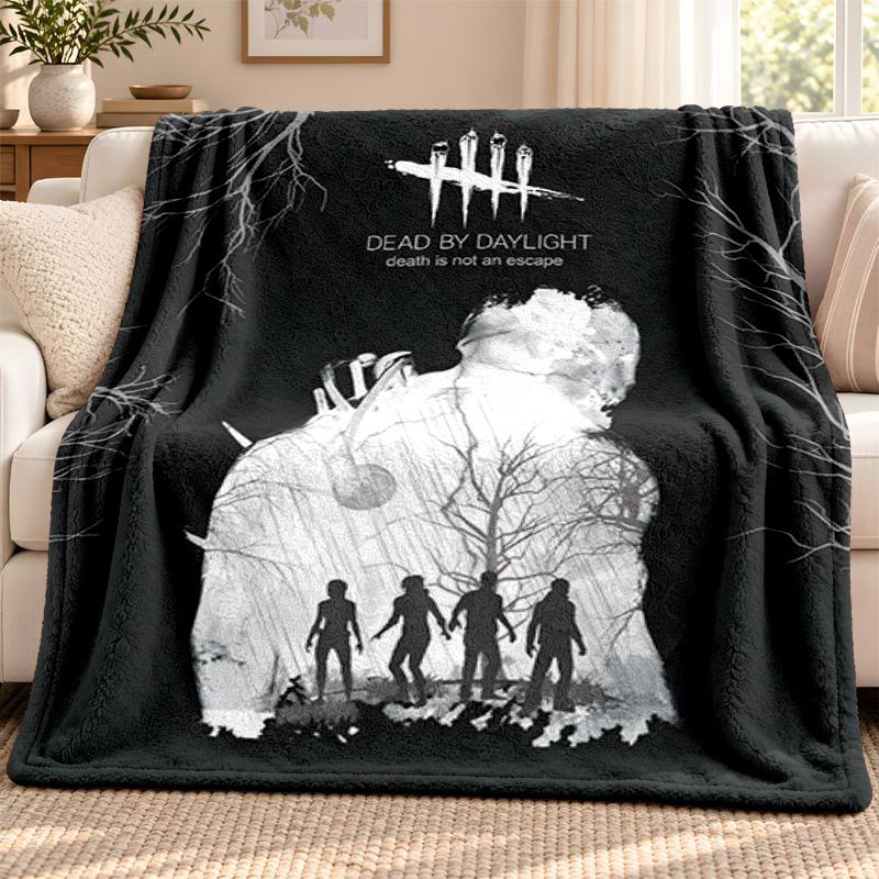 Dead by Daylight Decke Flanelldecke Weiche Gemütliche Plüschdecke für Sofa Bett Leichte Heimdekoration Outdoor Camping