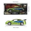 Jada 25th 1:24 Fast & Furious,Dodge Charger Skyline GTR Totota Supra Mitsubishi Eclipse Lancer EVO,Alloy Car Collection Gift Toy
