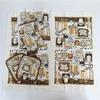 7Pcs/set Kitchen Tools Cotton Vintage Printed 2 Hand Towels + 2 Square Towels + 1 Glove + 2 Table Mat Decoration
