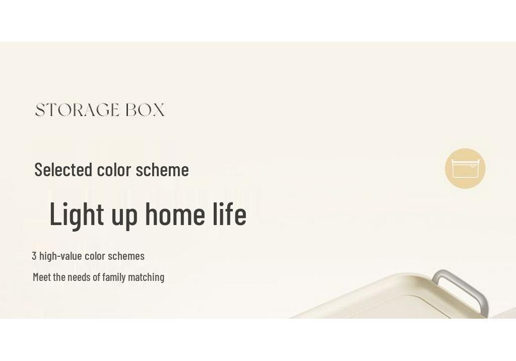 Cream-Style Storage Box for Daily Sundries, Home Socks, Dorm Room Desk Organization