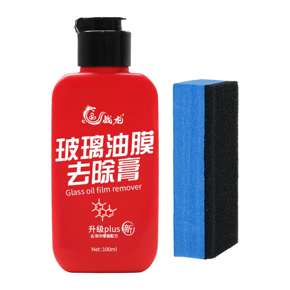Auto Glass Oil Film Remover Waterproof Oil Film Remover For Car Glass 100ml Gentle Window Glass Cleaner Car Accessories For