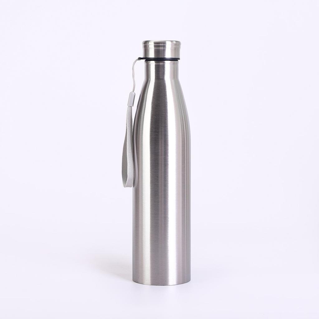 Gourd Shape and Pastoral Insulated Water Bottle Stainless Steel Large Capacity with Rope
