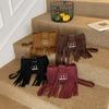 Minimalist Faux Suede Small Square Bag With Zipper Closure For Daily Casual Use