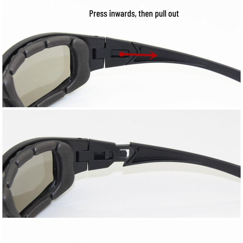 American Daisy x7 Polarized Tactical Sunglasses: Military-Grade Wind & Night Vision Goggles