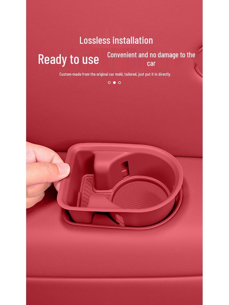 AITO M7/M8M9 3rd Row Cup Holder Silicone Pad - Anti-scratch Interior Accessory for 26 Models