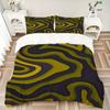 3Pcs Abstract Wave Pattern Printed Bedding Set, Breathable And Soft, Machine Washable, Christmas Gift, Suitable for Bedroom Decoration, 15198