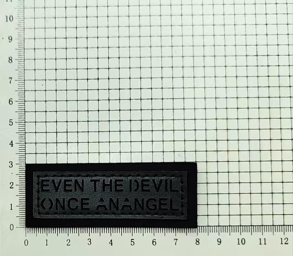 Dark Style Personalized Leather Patch Clothing Label