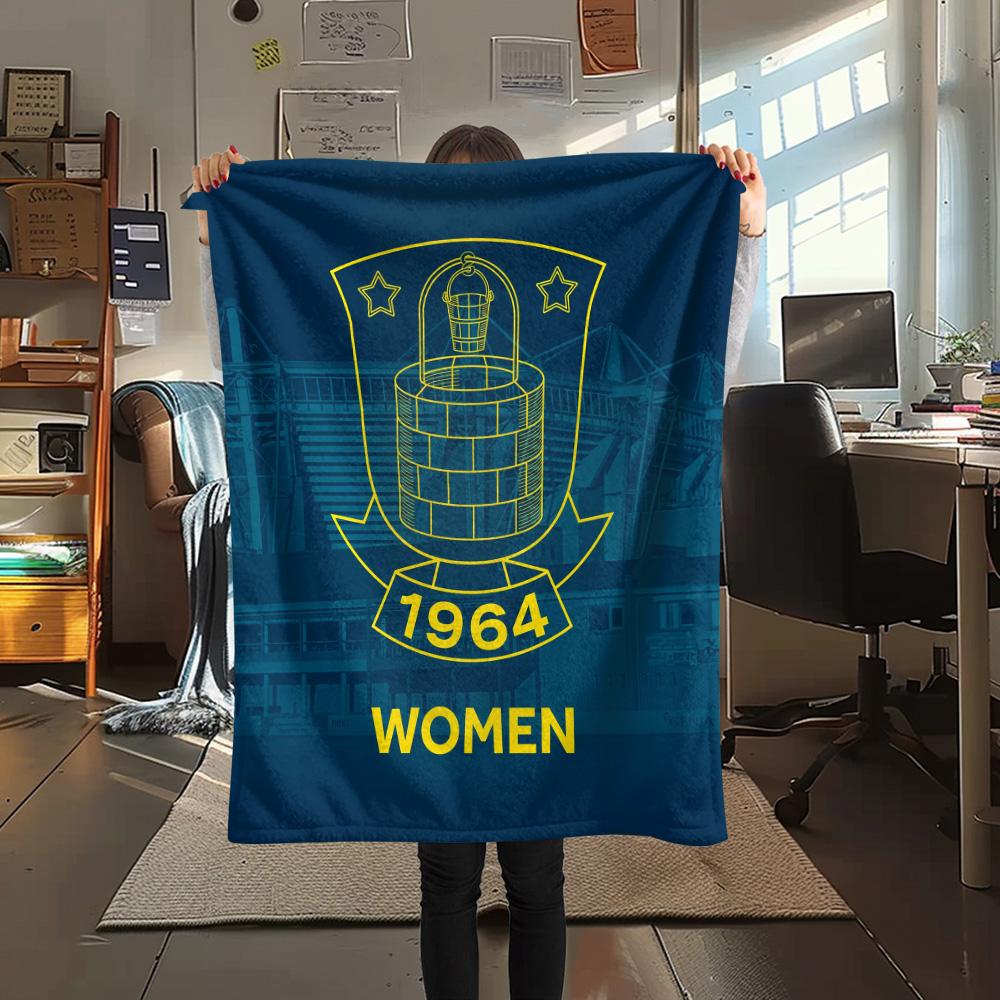 Brøndby IF  Print Flannel Blanket, High quality Comfortable for All Seasons, Home Decor, Warmth and Comfort