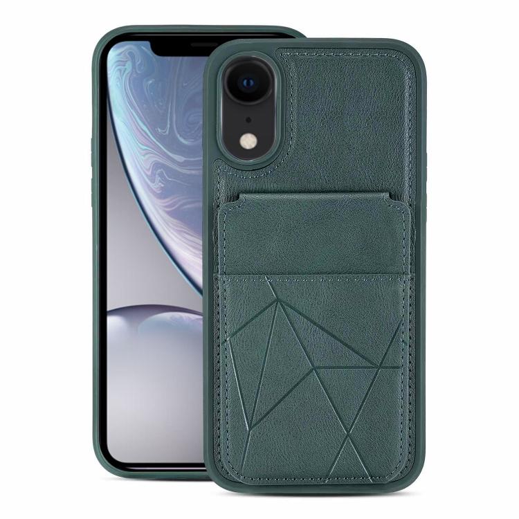 Multifunctional Vertical Flip Card Wallet Holder Vegan Leather Back Phone Case