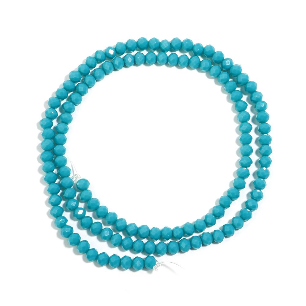 

1Strand 3/4/6/8mm Faceted Crystal Beads Peacock Blue Porcelain Glass Loose Spacer Beads For Jewelry Making DIY Bracelet Necklace